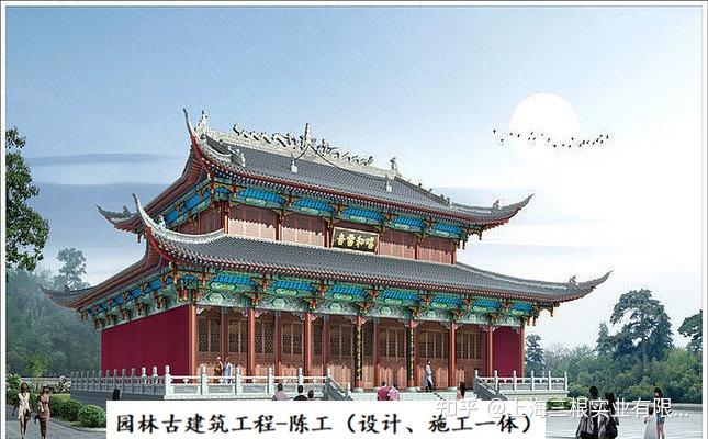 仿古长廊设计图 寺庙古建门楼施工单位 明清设计施工 - 